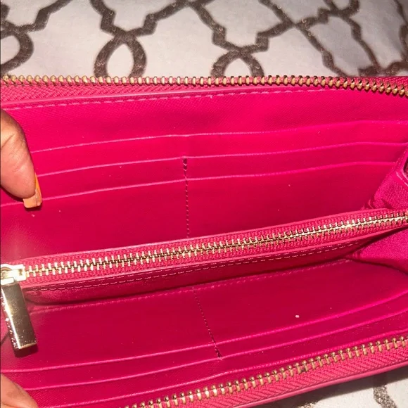 Tory Burch Red and Orange Wallet - Picture 4 of 6